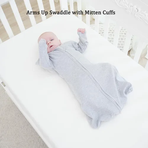Miniatura 6 de Transition Swaddle - Saco de dormir para recién nacido de 0 a 3 meses, con brazos de transición con puños de manoplas, paquete de 2 sacos de dormir