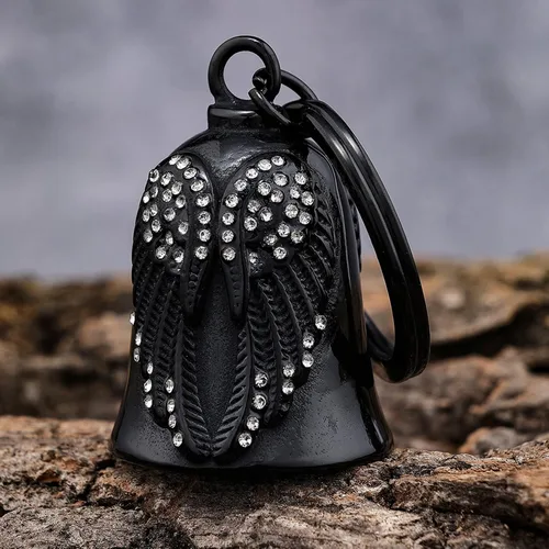 Miniatura 4 de Motorcycle Women Bells - Motorcycle Angel Bell for Men Women,Bell Biker Accessory,Guard Riding Safety Blanco