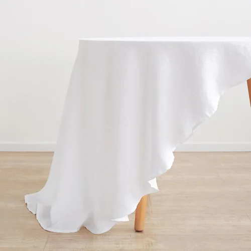 Miniatura 51 de Linen World - Mantel de lino de otoño de 55 x 55 pulgadas, mantel rectangular lavable de lino francés para comedor, al aire libre, bodas