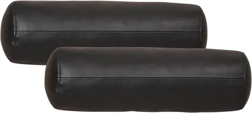 Funda de cojín redonda para el cuello, funda de almohada redonda de luna llena de 14 x 5 pulgadas, funda de almohada cilíndrica de piel de cordero