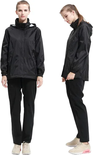 Miniatura 7 de Diamond Candy - Chaqueta de lluvia con capucha para mujer, ligera, impermeable, informal, para exteriores