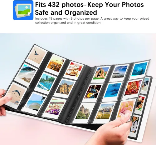 Miniatura 6 de Paquete de 2 álbumes de fotos de 432 bolsillos para cámara instantánea Fujifilm Instax Mini, cámara Polaroid, para cámara instantánea Fujifilm