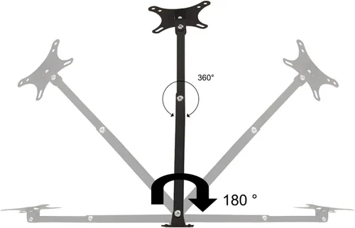 Miniatura 7 de Soporte de pared para TV, monitor de movimiento completo, giratorio e inclinable para monitor LED OLED LCD de 14 a 27 pulgadas, VESA 75 x 75 3.937 x