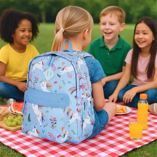Miniatura 3 de KK CRAFTS Mochila preescolar para jardín de infantes y niños pequeños, mochilas para escuela primaria para niños y niñas con correa para el pecho