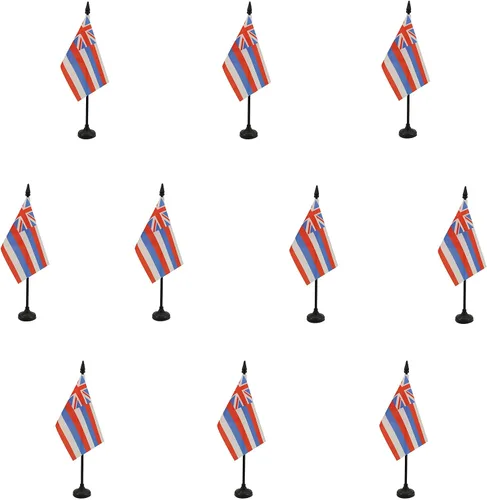 Miniatura 65 de Bandera de mesa de Colorado de 4 x 6 pulgadas, bandera de escritorio del estado de Colorado de EE. UU., 5.9 x 3.9 in, palo y base de plástico negro
