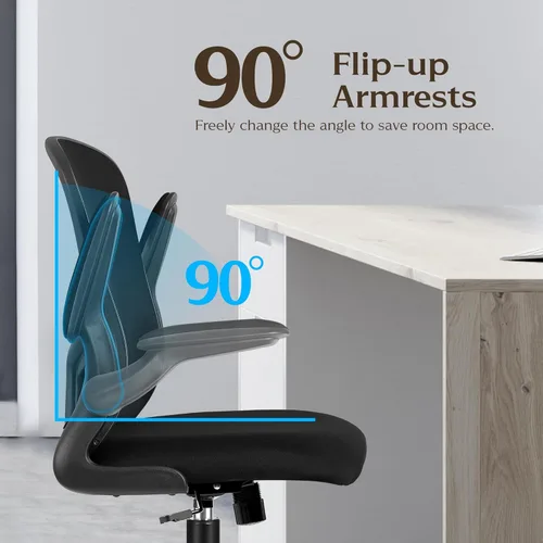 Miniatura 6 de FelixKing Sillas de escritorio de oficina, silla ergonómica de escritorio para PC con ruedas, soporte lumbar ajustable y altura, silla giratoria