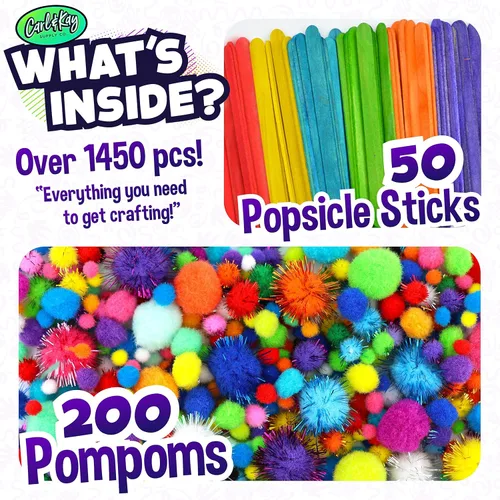 Miniatura 3 de Kit de suministros de artes y manualidades para niños, niños y niñas de 4, 5, 6, 7, 8 años, materiales de actividades para niños pequeños, ideal