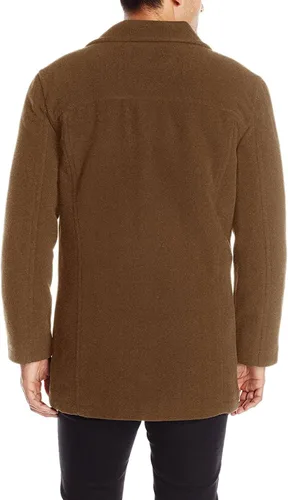Miniatura 2 de Cole Haan Men's Button Up Wool Plush Car Coat