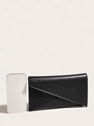 Miniatura 3 de SweatyRocks Bolso cruzado de cuero con correa de cadena para mujer, bolso mediano de embrague de noche