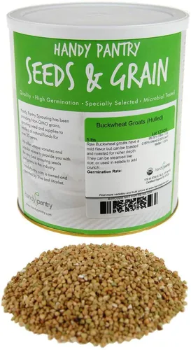 Granos de trigo sarraceno con cáscara, 2.5 libras, granos de trigo orgánico Buck - Semillas germinadas, jardinería, plantación, semillas