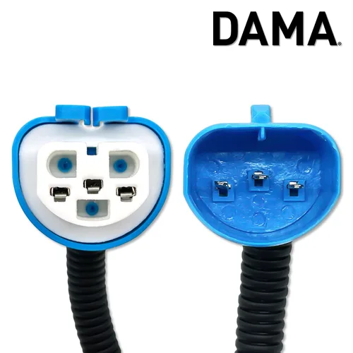 Miniatura 3 de DAMA 9004 a 9007 Adaptador de enchufe de bombilla Conector de extensión de arnés de cables para bombillas LED y halógenas Coleta de cerámica