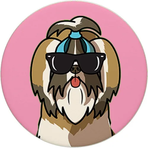 Miniatura 5 de Shih Tzu – Escuadra para perro con diseño de mamá, color rosa