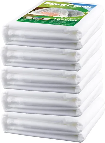 Miniatura 8 de CJGQ Cubiertas para plantas, protección contra congelación, 10 x 30 pies, manta de tela flotante para protección de invierno, 0.9 oz/yd² 1 Paquete