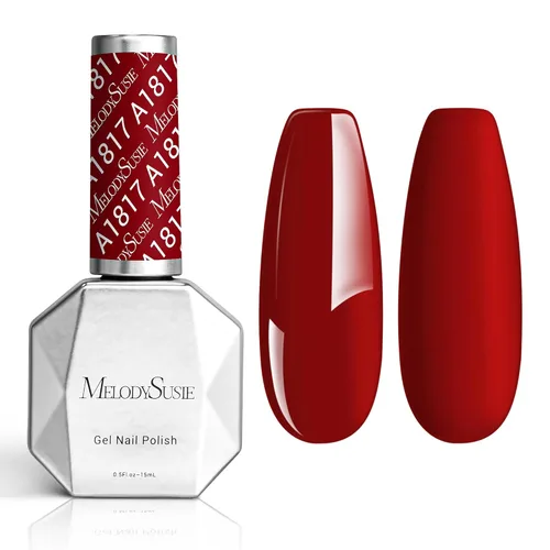 Miniatura 36 de MelodySusie Esmalte de uñas de gel grueso color rosa nude, 0.5 fl oz removible con remojo UV LED Funny Bunny esmalte de gel rosa, regalo de Navidad