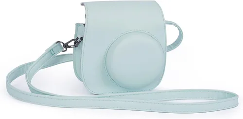 Miniatura 11 de Instant Mini 12 - Funda protectora para cámara Fujifilm Instax Mini 12/11, funda de piel sintética de alta calidad para cámara con bolsillo y correa
