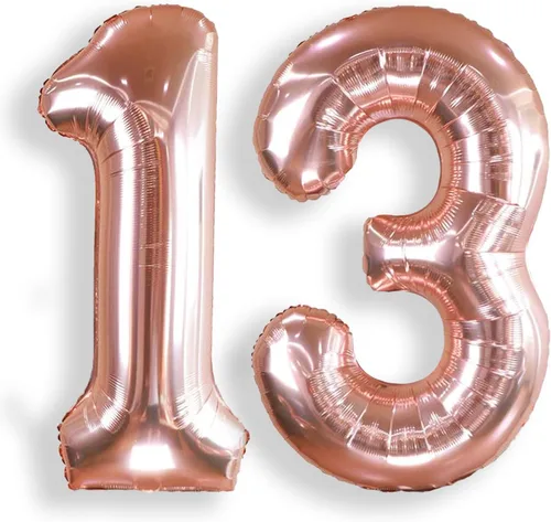 Miniatura 33 de AULE Globos grandes de 40 pulgadas con números 0 azules, globos grandes de números de aluminio, decoraciones de fiesta de cumpleaños de helio