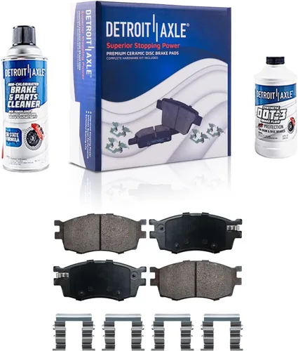 Miniatura 72 de Detroit Axle - Pastillas de freno traseras para Honda Odyssey 2011-2017 Pilot 2007-2013 MDX 2010-2013 ZDX 2010-2013 Pastillas de freno de cerámica