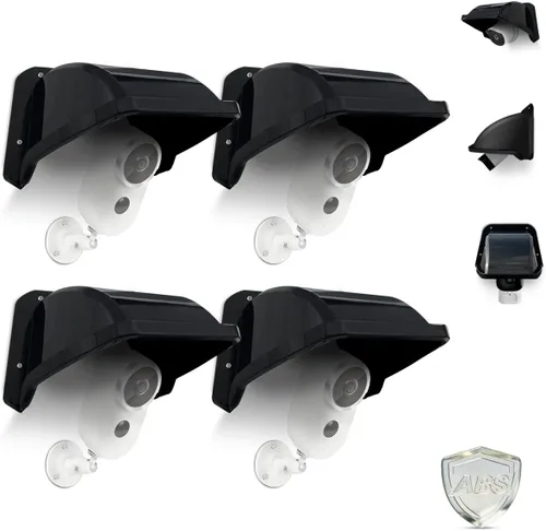 Miniatura 11 de OOSSXX Cámara de seguridad universal Sun Rain Cover Shield Cover Shield para cámara de vigilancia Techo protector para domo/Bullet cámara exterior