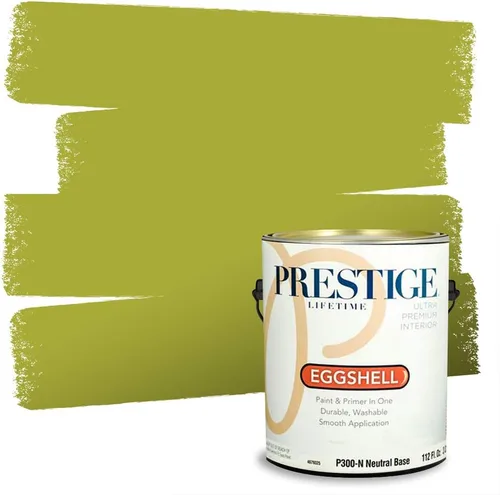 Miniatura 52 de PRESTIGE Pinturas Pintura interior e imprimación en uno, 1 galón, cáscara de huevo, aventura