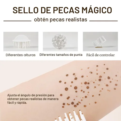 Miniatura 4 de Erinde Mejora Bolígrafo Líquido para Pecas, Sello de Pecas con Almohadilla de Aire, Sello de Pecas Mágico Natural de Secado Rápido y Larga Duración