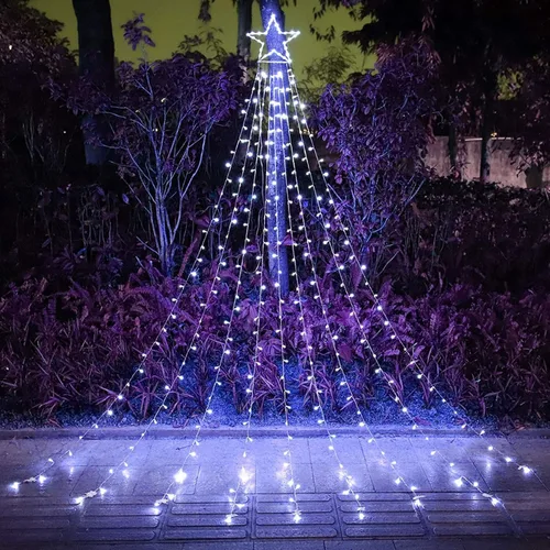 Miniatura 18 de Cadena de Luces de Navidad que Cambian de Color, 335 LED RGB con Control Remoto y Temporizador, Luces de Árbol de Navidad Impermeables