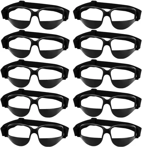 10 gafas de baloncesto para driblar, especificaciones de regate, ayuda profesional de entrenamiento de baloncesto, correa elástica ajustable, gafas