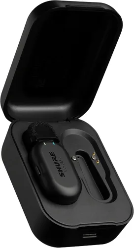 Shure MoveMic One - Micrófono Lavalier Inalámbrico Pro Directo al Teléfono para iPhone y Android, Micrófono Mini Bluetooth, 24 Horas de Carga,
