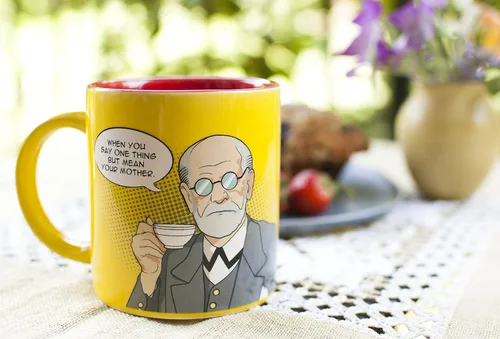Miniatura 3 de Freudian Sips Taza de café - Revierta años de represión mientras bebe su café - Viene en una divertida caja de regalo