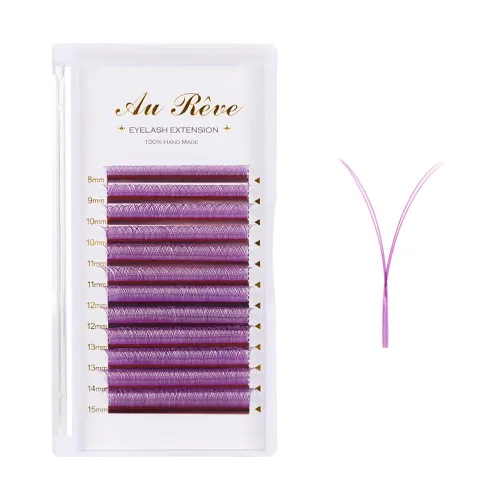 Miniatura 46 de Extensiones de pestañas YY, extensiones de pestañas Y, rizo D, 0.003 in, 0.472 in, bandeja mixta en forma de Y, volumen 4D, pestañas postizas de uso