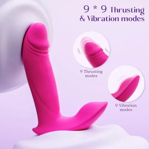 Miniatura 4 de Consoladro de empuje para punto G, vibrador de 3 en 1, juguetes sexuales para adultos para mujeres, vibrador portátil con control remoto por