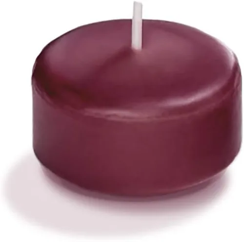 Miniatura 58 de yummi Caja de 18 velas flotantes color rojo rubí de 3 pulgadas