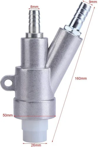 Miniatura 2 de Kit de pistola de chorro de arena Jewboer, pistola de chorro de arena para gabinete de arenado con boquilla de carburo de boro (6 mm)