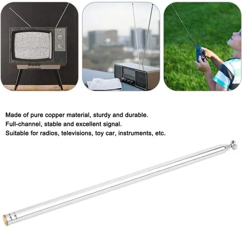 Miniatura 4 de Varilla de canal completo de 7 canales para radio de coche de juguete, telescópica para control remoto de 2.4 GHz