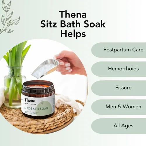 Miniatura 4 de Thena - Paquete de 2 baños orgánicos, esenciales posparto, 100% natural y suave con aceite esencial de lavanda y Epsom puro y sales del mar muerto