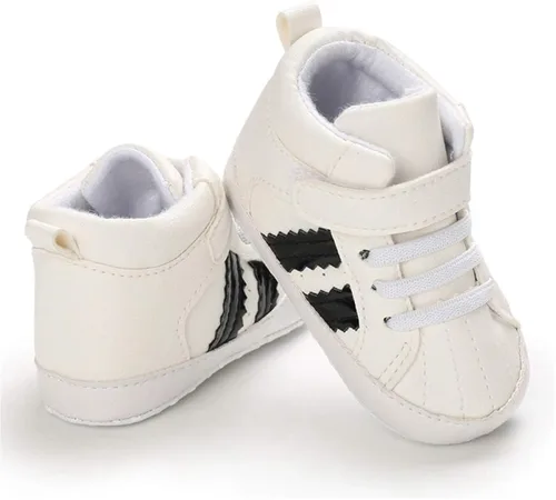 Miniatura 5 de KaKaKiKi - Tenis de lona para bebé, infante, niños, tenis con suela de goma antideslizante, tenis de caramelo caminantes, primerizos, precaminando