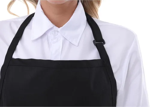 Miniatura 5 de Delantales para mujer con bolsillos, delantal de chef para hombres, delantales para cocinar, delantales para camareros