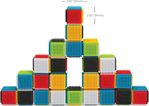 Miniatura 8 de Infantino, Bloques para presionar y fijar para el desarrollo sensorial
