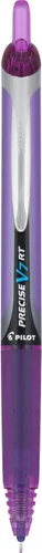 Miniatura 3 de Bolígrafo retráctil Pilot Precise V7 RT, de trazo fino, 1 unidad, tinta negra (26072), Púrpura
