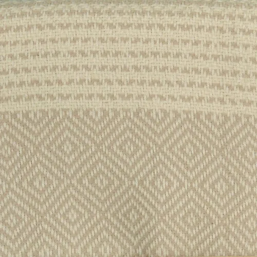 Miniatura 7 de Bersuse Hierapolis XL - Manta turca 100% algodón, 60 x 95 pulgadas, color beige