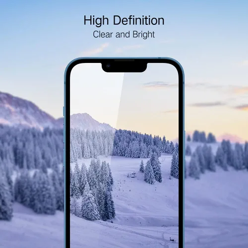 Miniatura 3 de PERFECTSIGHT Protector de pantalla compatible con iPhone 14 Plus, iPhone 13 Pro Max de 6.7 pulgadas, paquete de 2 fundas de vidrio templado