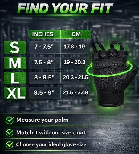 Miniatura 5 de Harcos Guantes de gimnasio para levantamiento de pesas para hombres y mujeres, guantes de entrenamiento, protección completa de la palma y agarre