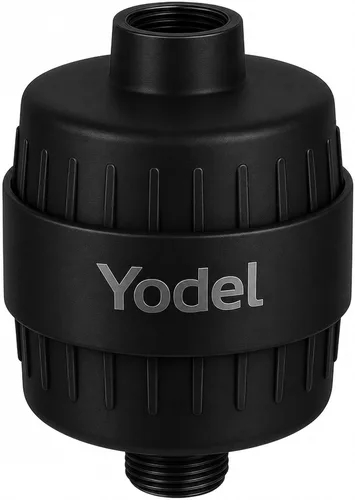 Yodel Filtro de ducha negro mate, filtro de cabezal de ducha para agua dura, suavizante de agua para eliminar el cloro y el flúor, mejorar la