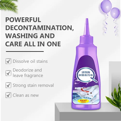 Miniatura 3 de Active Enzyme - Removedor de manchas para ropa, removedor rápido de manchas de lavandería, removedor de manchas de ropa con enzimas activas