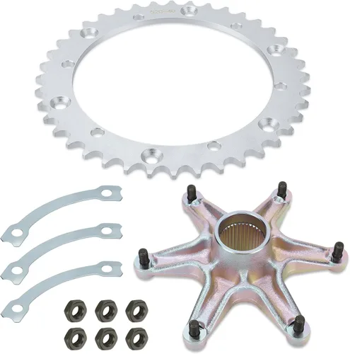 Miniatura 2 de M MATI Piñón de eje trasero y kit de soporte de collar de cubo de montaje para Yamaha Raptor 660 2001-2005 YFM660R
