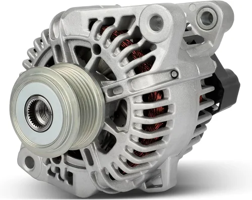 Miniatura 26 de Alternador apto para Chevy para Buick, reemplazo de alternador de alto rendimiento para 1 un cable autoexcitante, para alternador GM Chrome ADR0335