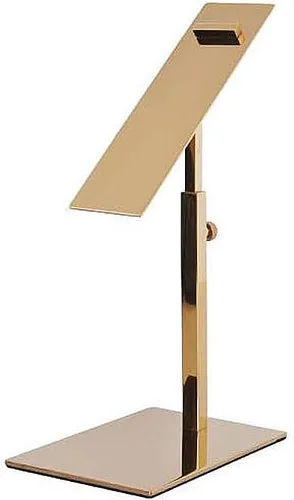 Miniatura 3 de 1 unids Moderno Oro Pulido Zapato Riser Sandalia Zapatería Tienda de zapatos de metal Soporte de exhibición Soporte de estante Altura ajustable