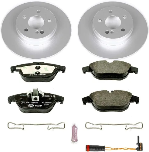 Power Stop ESK5625 Kit de freno trasero Euro-Stop Mercedes y 1 cable de sensor trasero para Mercedes-Benz C250 2012-2015, Mercedes-Benz C300