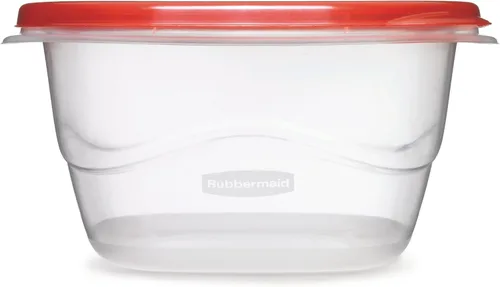 Rubbermaid TakeAlongs - Recipientes cuadrados profundos para almacenamiento de alimentos, 5.3 tazas, 2 unidades