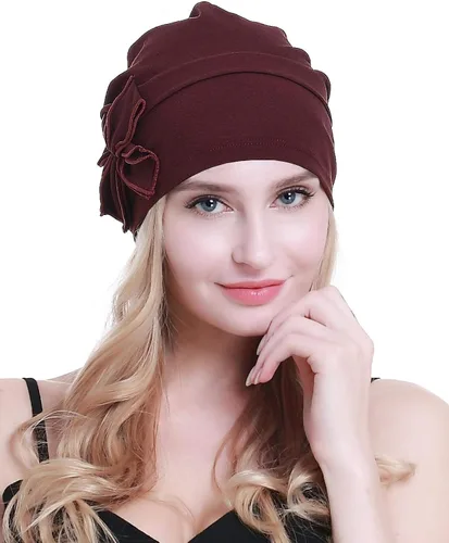 Miniatura 5 de osvyo Gorro de algodón con turbantes de quimioterapia para mujeres, con cáncer y pérdida de cabello
