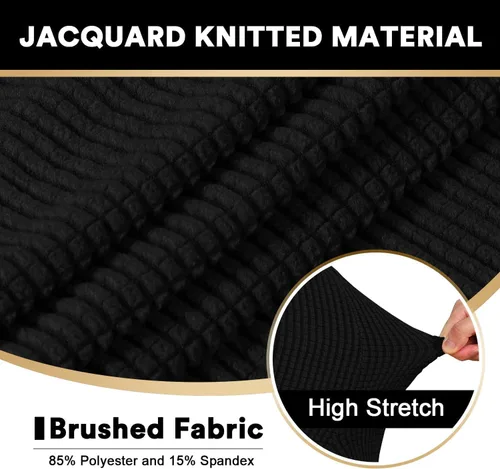 Miniatura 5 de Fundas elásticas para sofá de gama alta con fundas de cojín de asiento en T separadas, fundas de sofá jacquard de elastano, protector de muebles